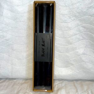 Debi Lilly Design Black Night Unscented Taper Candles 🕯 Set Of 6 New In Box